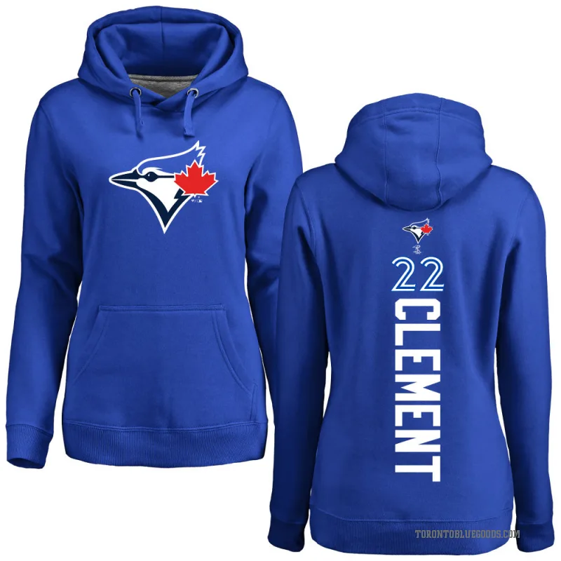 Ernie Clement Women's Royal Toronto Blue Jays Backer Pullover Hoodie