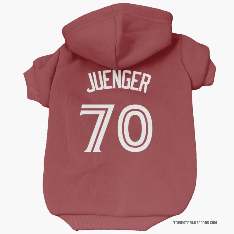 Hayden Juenger  Scarlet Toronto Blue Jays  Cat & Dog Pet Hoodie