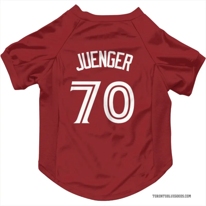 Hayden Juenger  Scarlet Toronto Blue Jays  Cat & Dog Pet Jersey