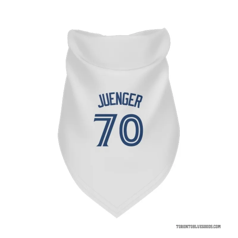 Hayden Juenger  White Toronto Blue Jays  Cat & Dog Pet Bandana